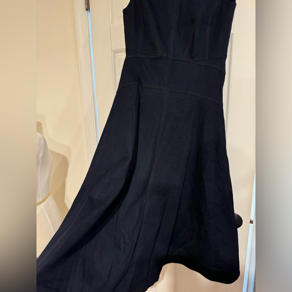 Veronica Beard Karrigan paneled denim midi dress, size 6, NWOT, MSRP $687 - Picture 9 of 12